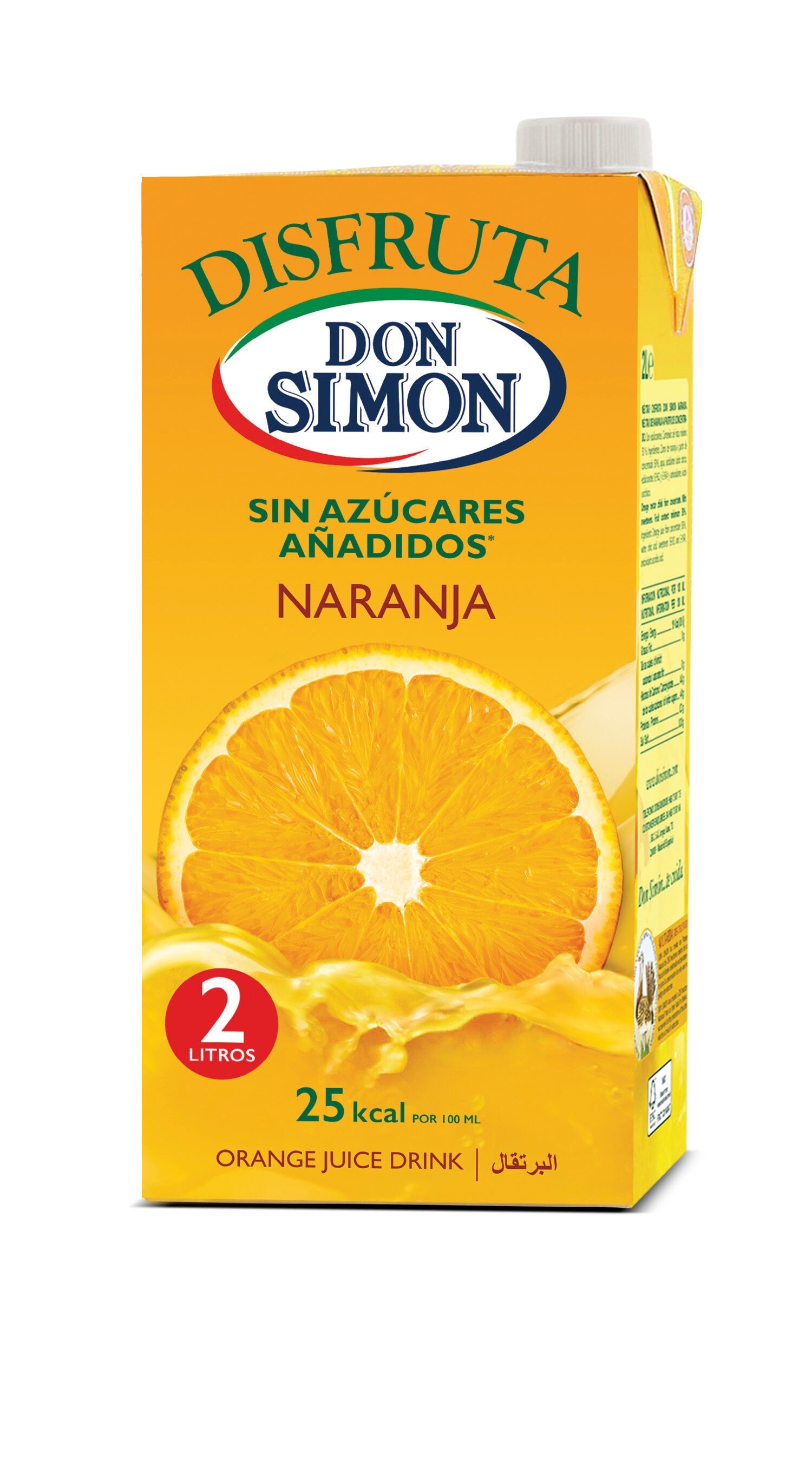 Bebida de zumo naranja s/az disfruta Don simon 2l