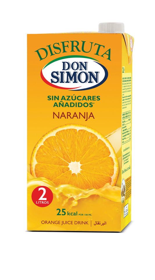 Bebida de zumo naranja s/az disfruta Don simon 2l La Despensa