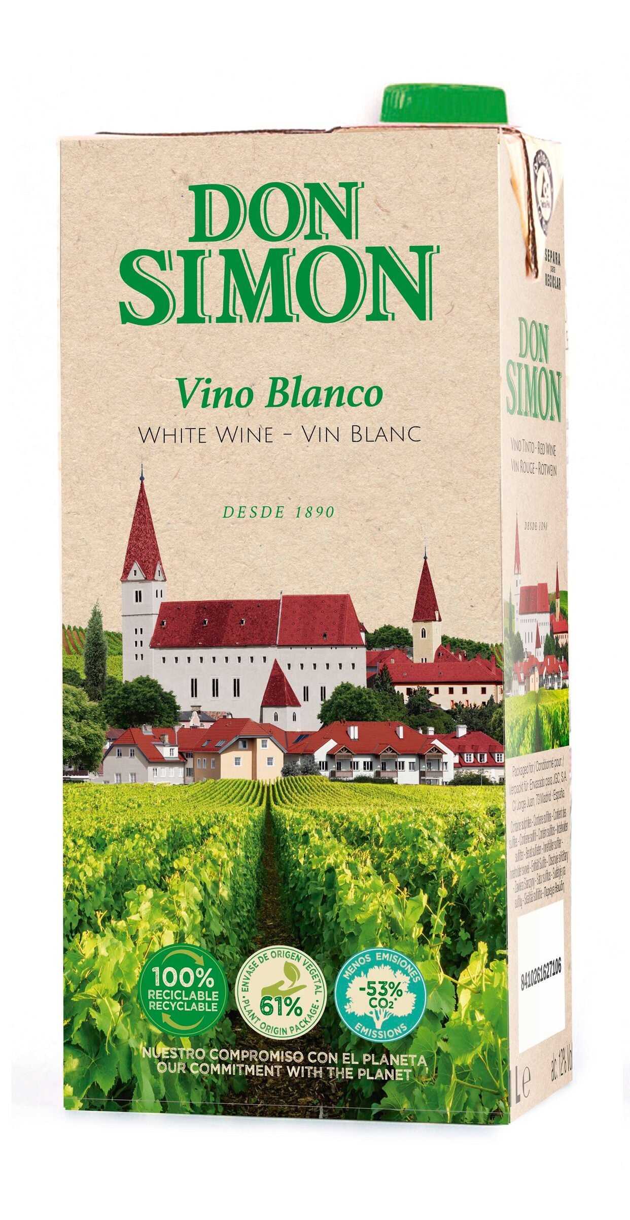 Vino blanco mesa brik Don simon  1l