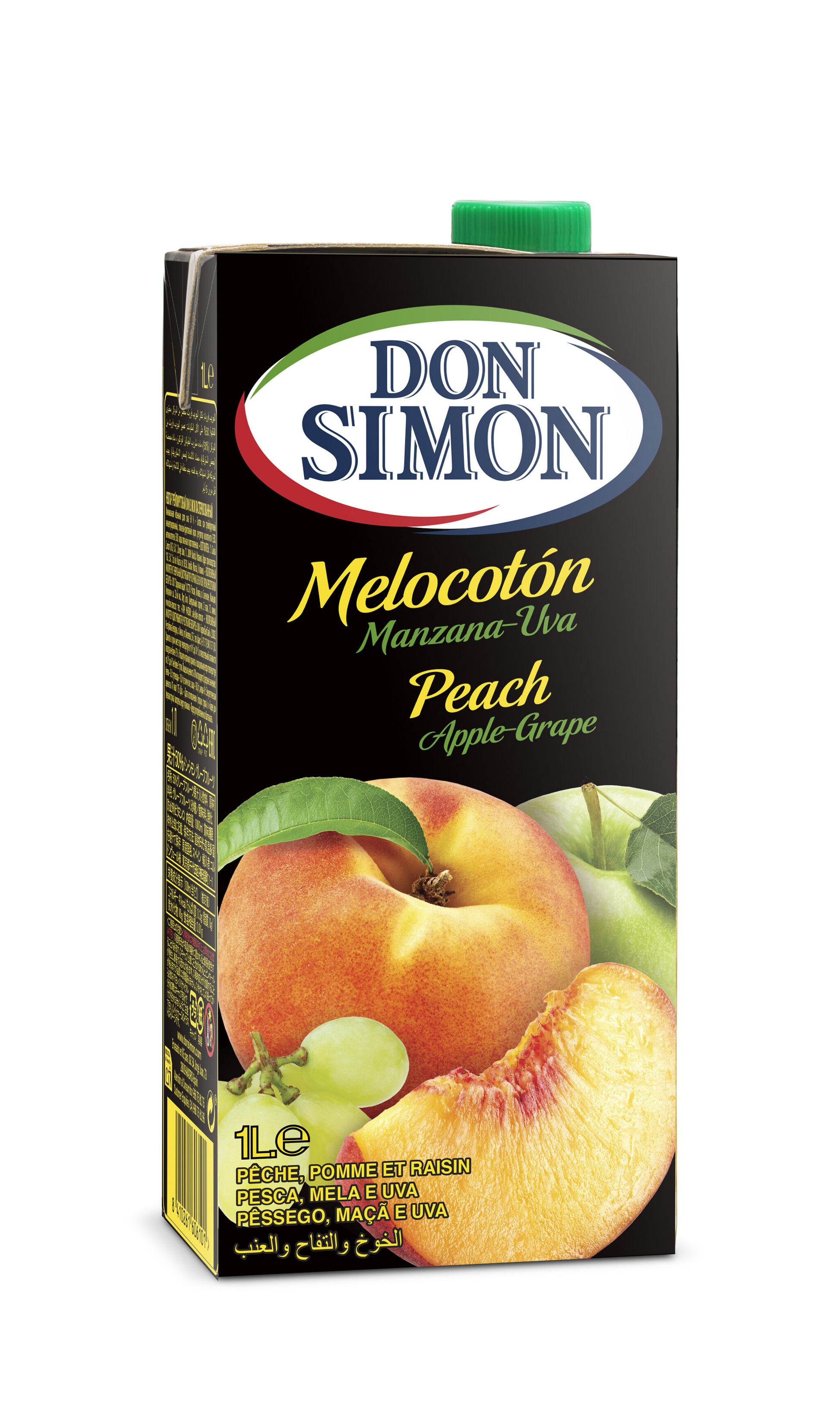 Zumo concentrado melocoton/manz/uva Don simon 1l