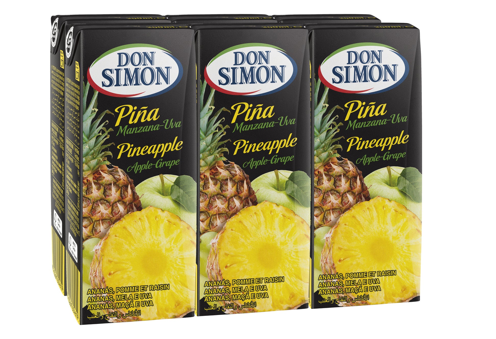Zumo concentrado piña/uva Don simon p6 200ml/u