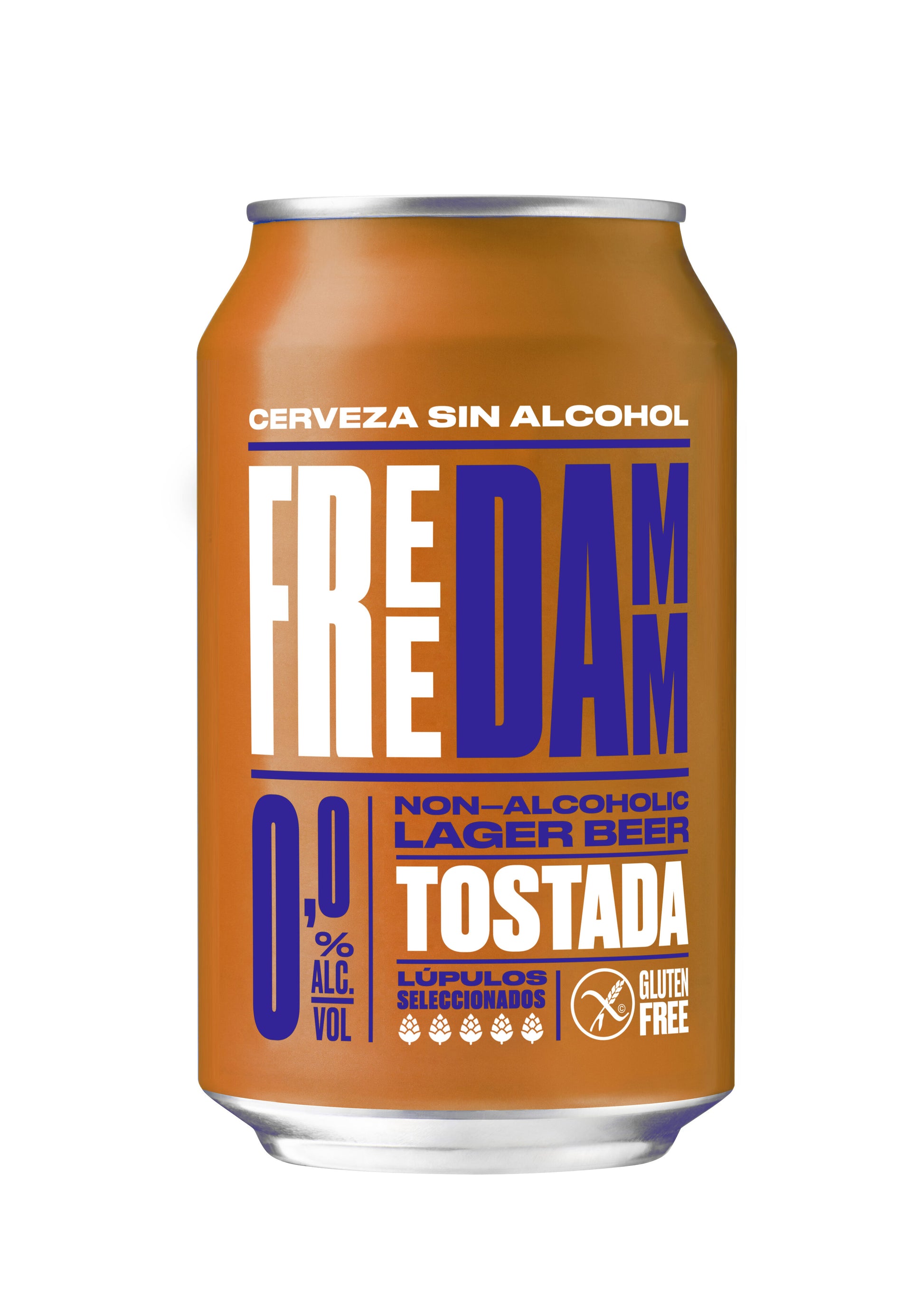 Cerveza 0.0 tostada s/gluten lata Damm 330ml