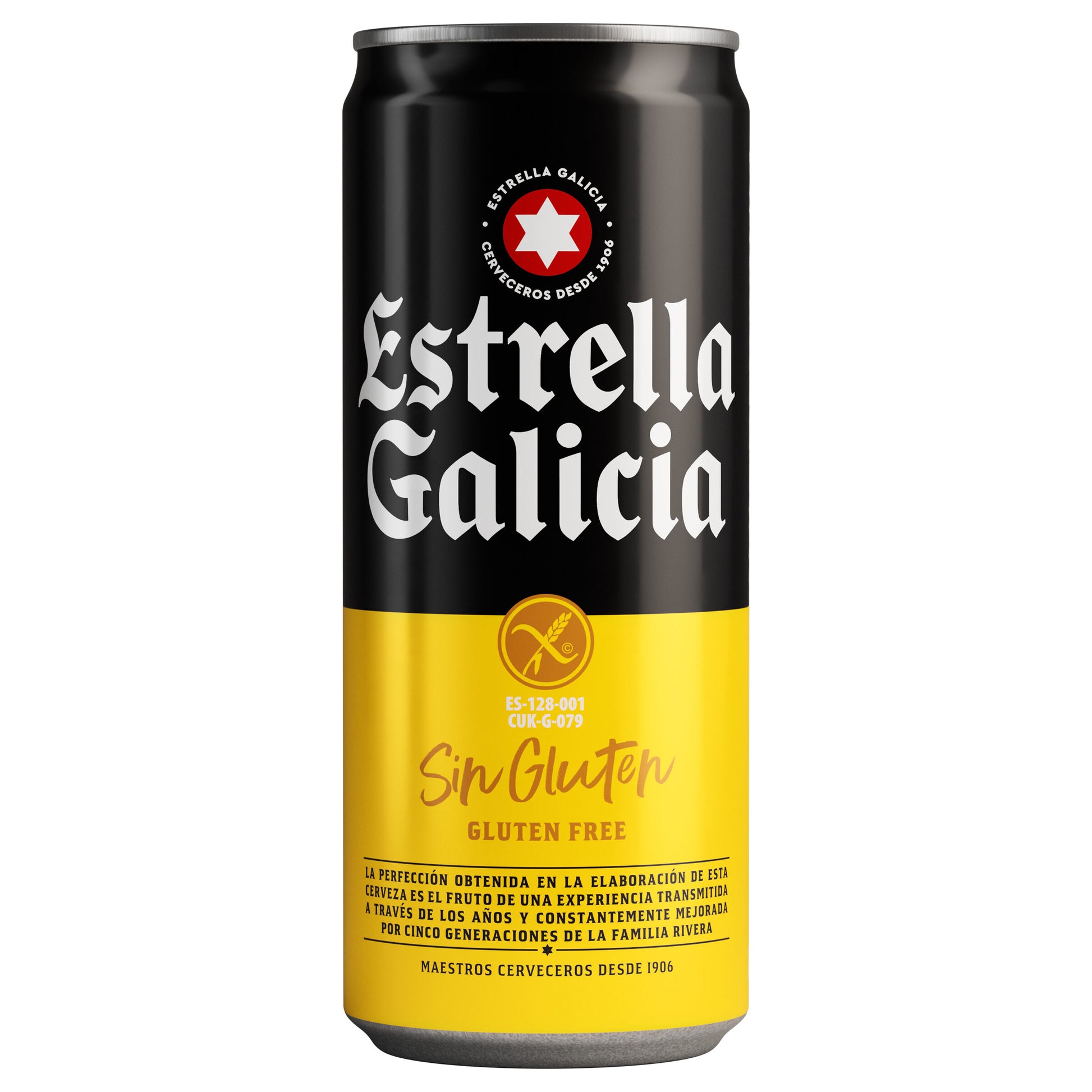 Cerveza s/gluten lata Estrella galicia 33cl