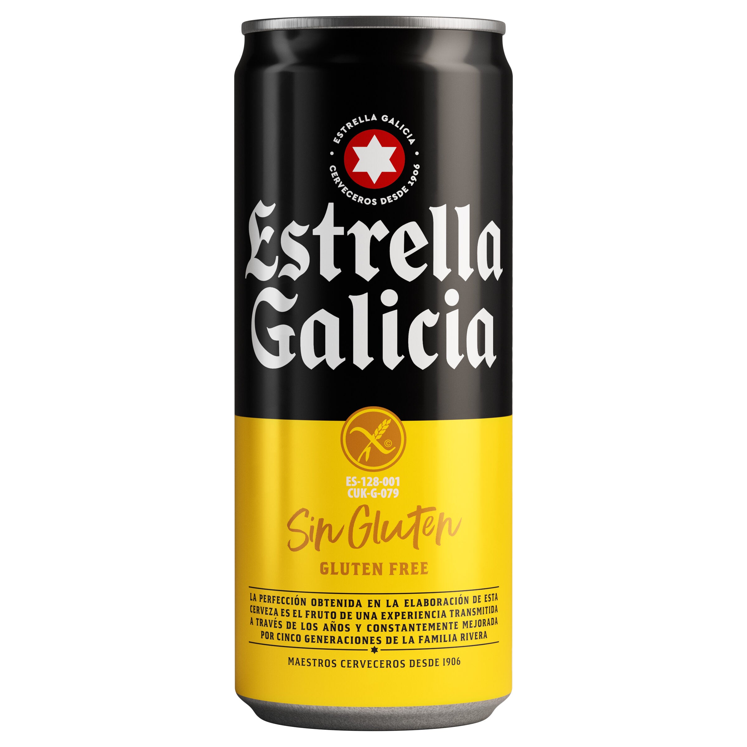 Cerveza s/gluten lata Estrella galicia 33cl