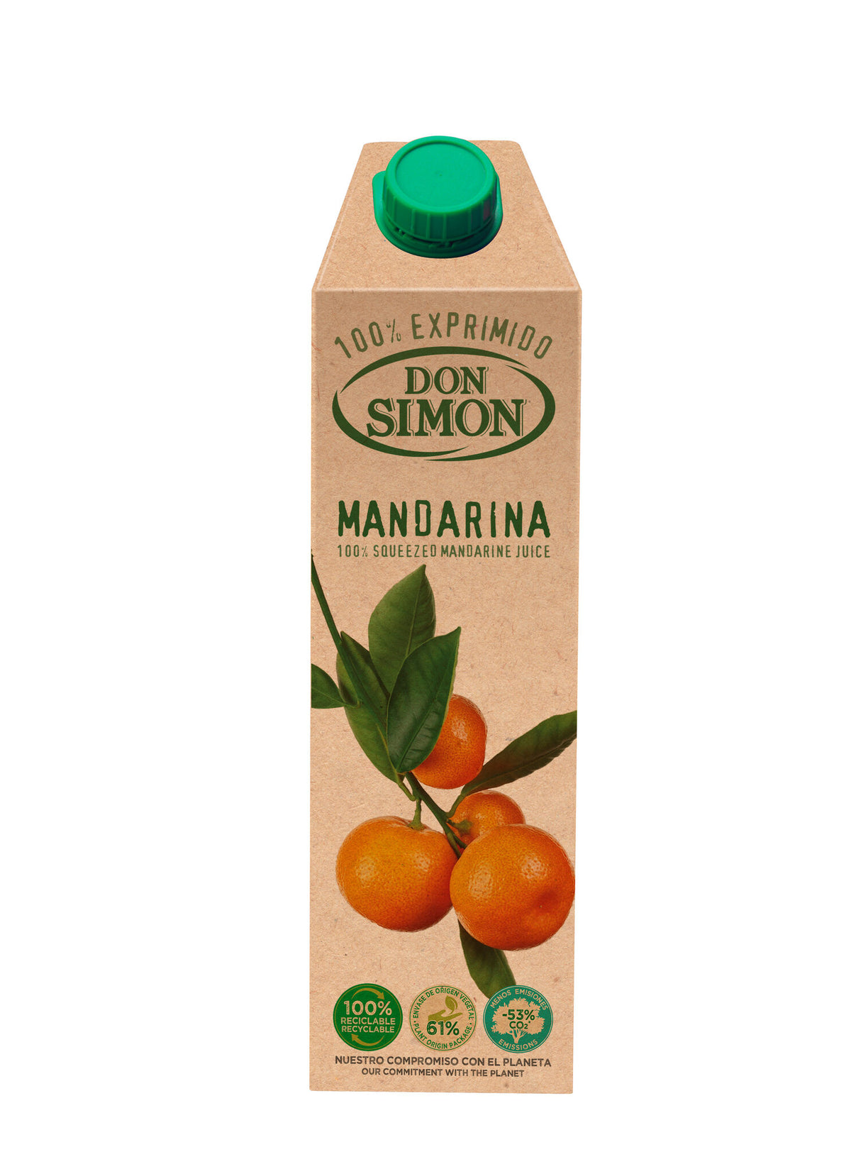 Zumo mandarina 100% exprimido Don simon 1l