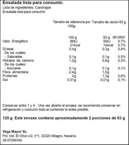 Brotes canonigos bolsa Ifa 125g