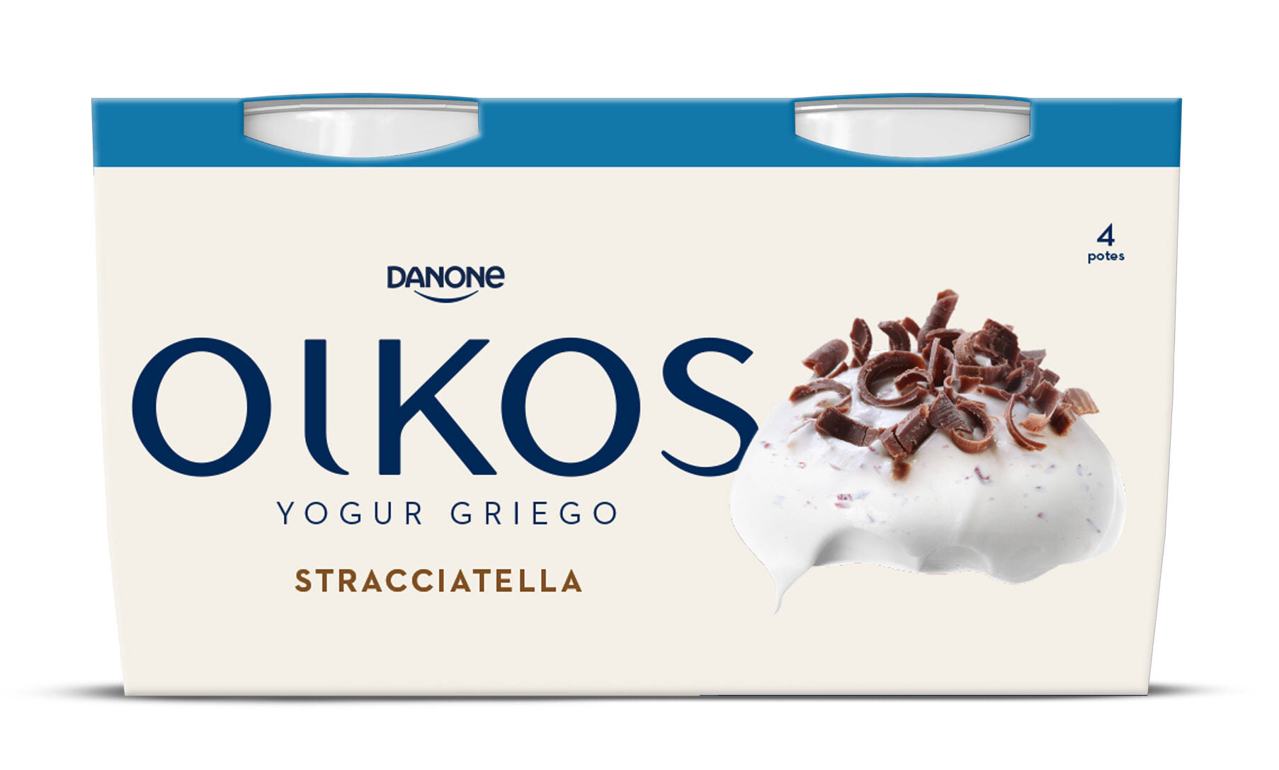 Yogur griego stracciatella oikos Danone p4 110g/u