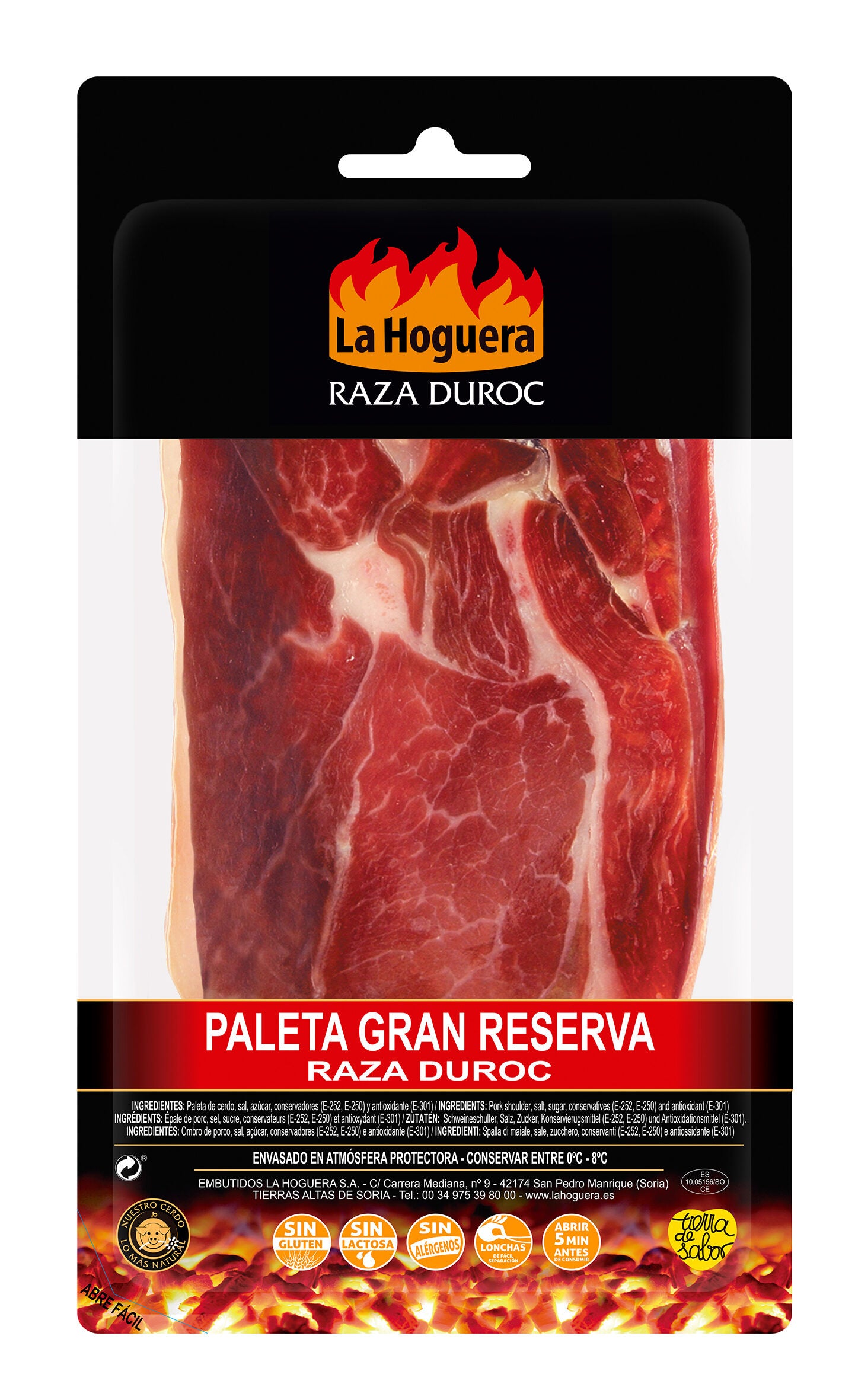 Paleta duroc lonchas La hoguera 100g