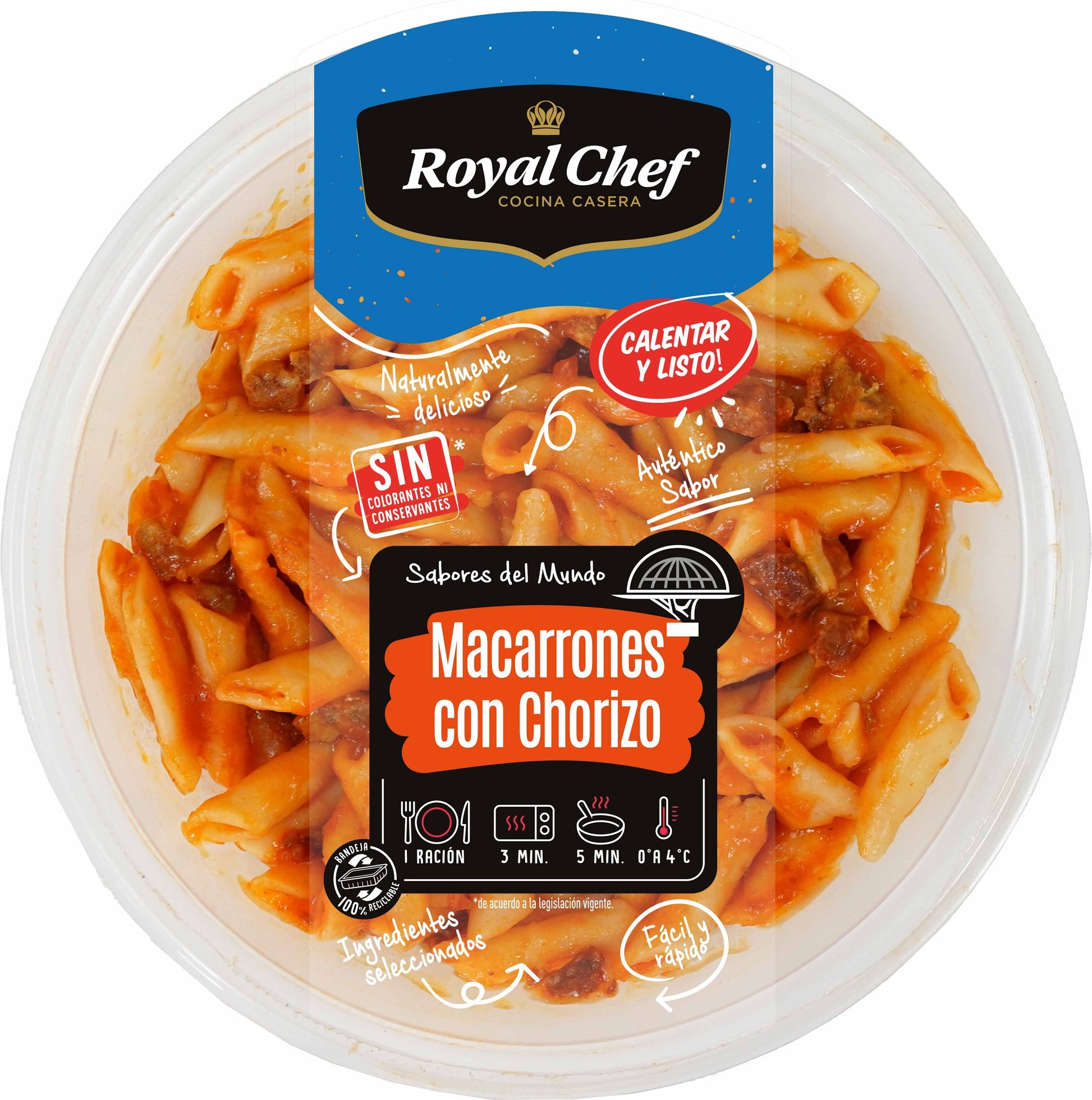 Macarrones c/chorizo Royal chef 280g