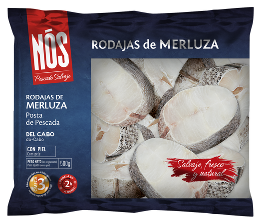Rodaja merluza cabo c/piel Nos 500g La Despensa