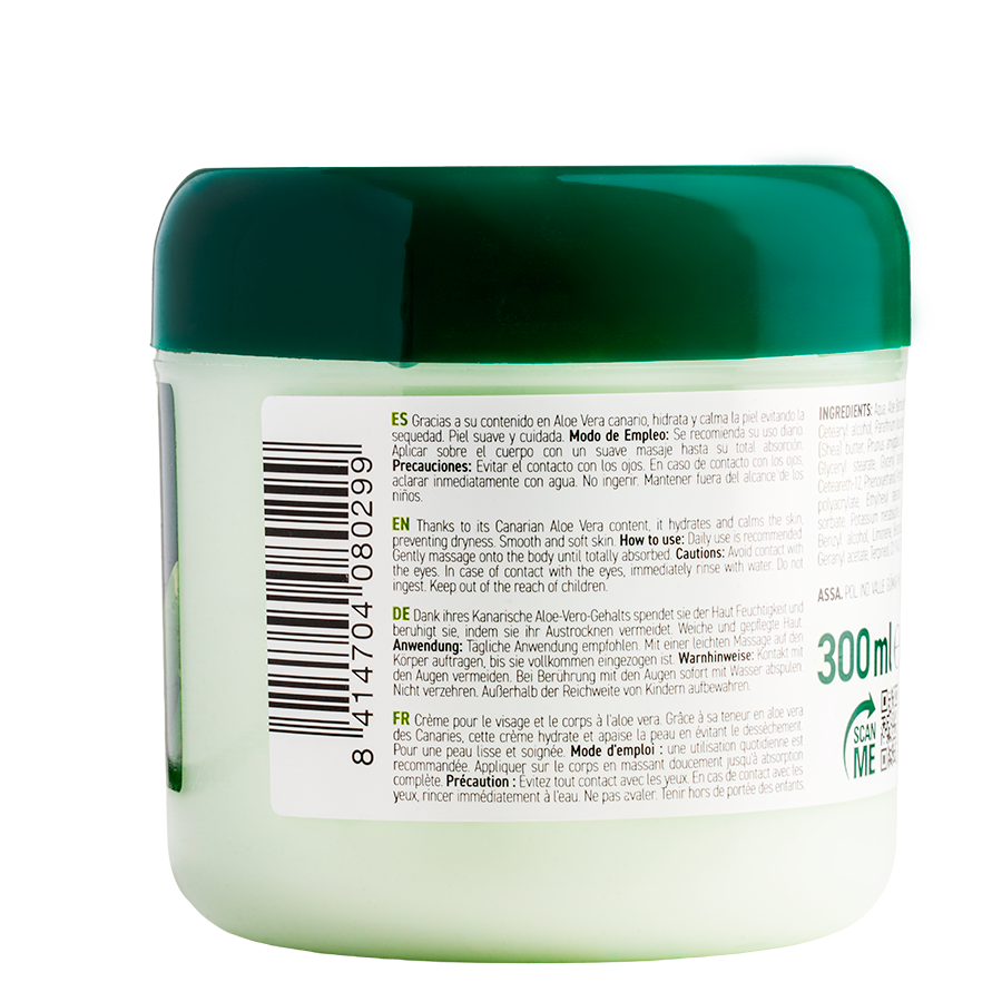 Crema tarro premiun aloe Tabaiba 300ml
