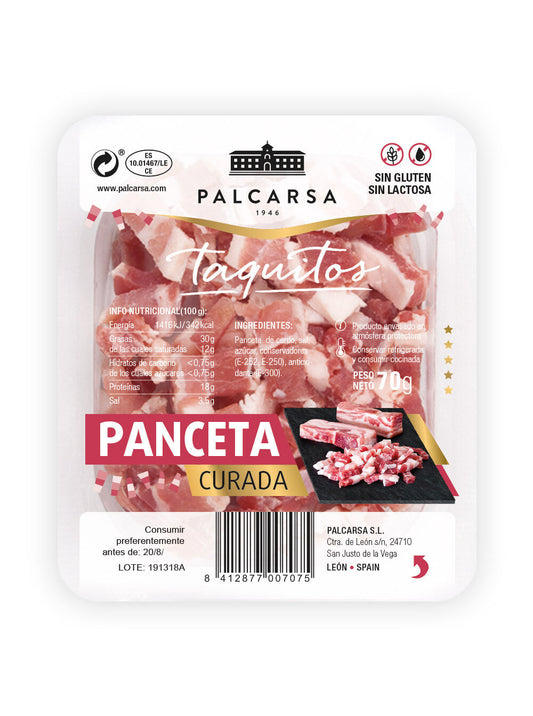 Panceta taquitos Palcarsa 70g La Despensa