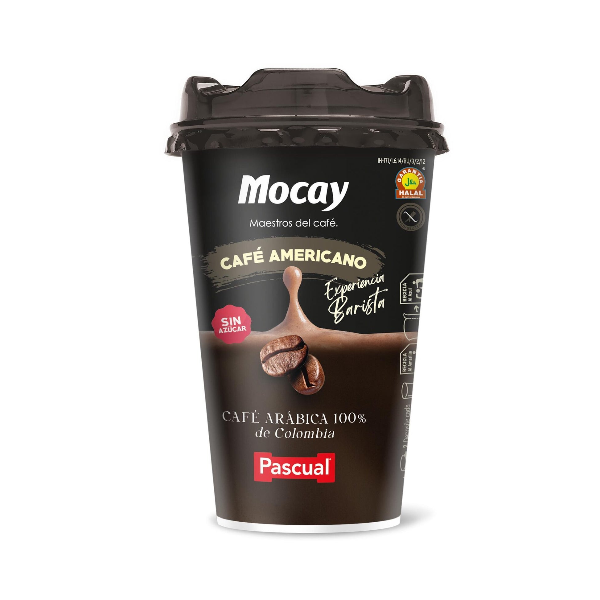 Café preparado americano vaso Mocay 200ml