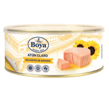 Bonito aceite girasol Boya 210g escurr