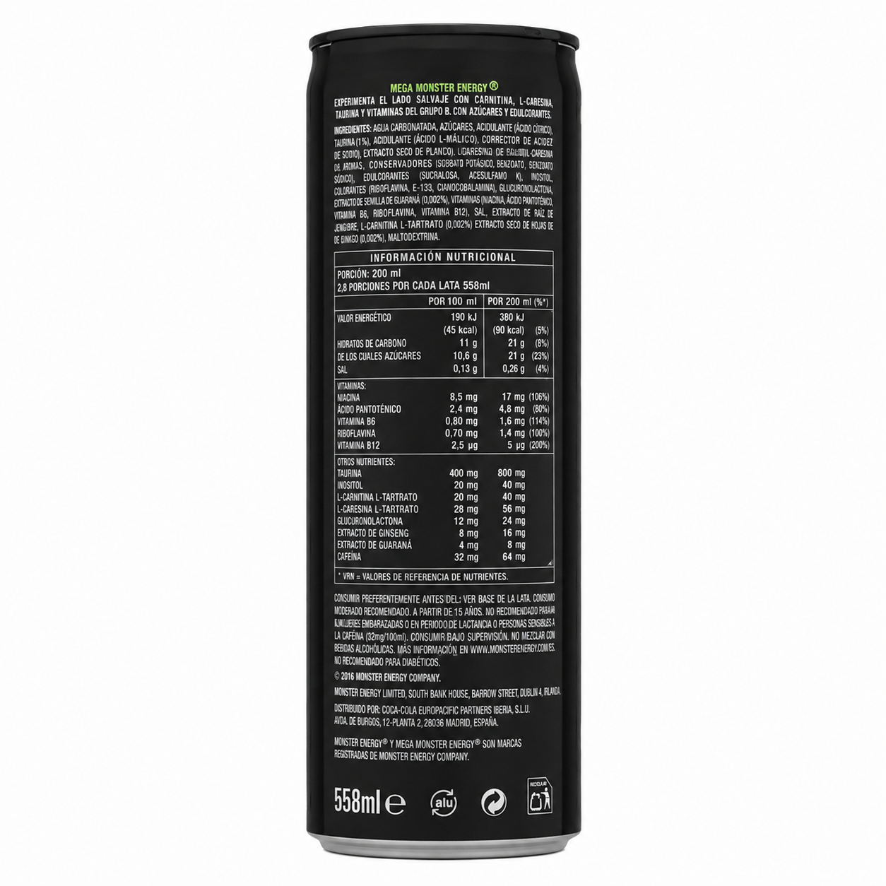 Bebida energetica mega energy lata Monster 558ml