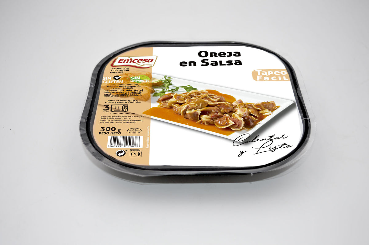 Oreja cerdo salsa picante Emcesa 300g