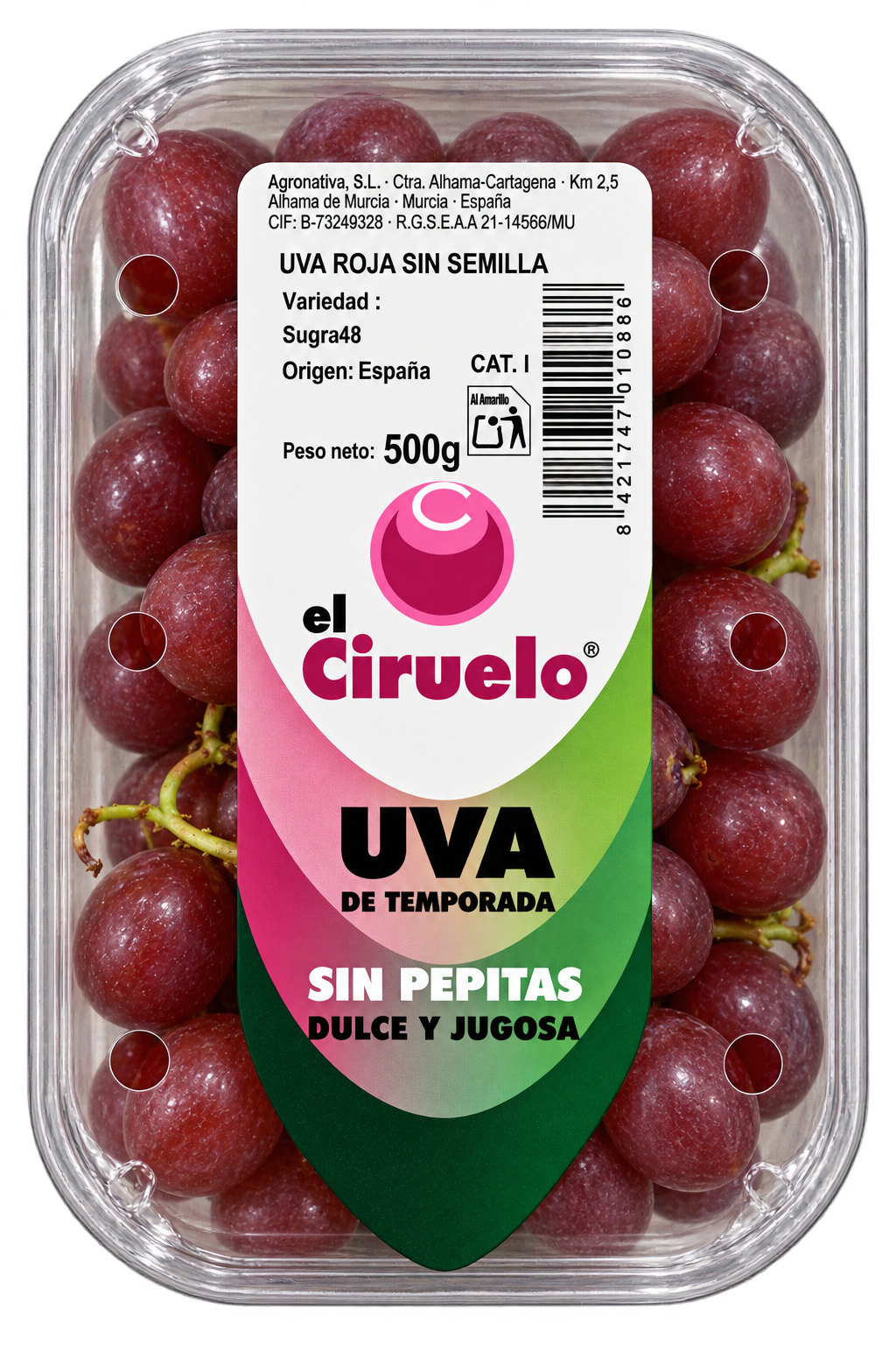 Uva roja sin pepita 500g